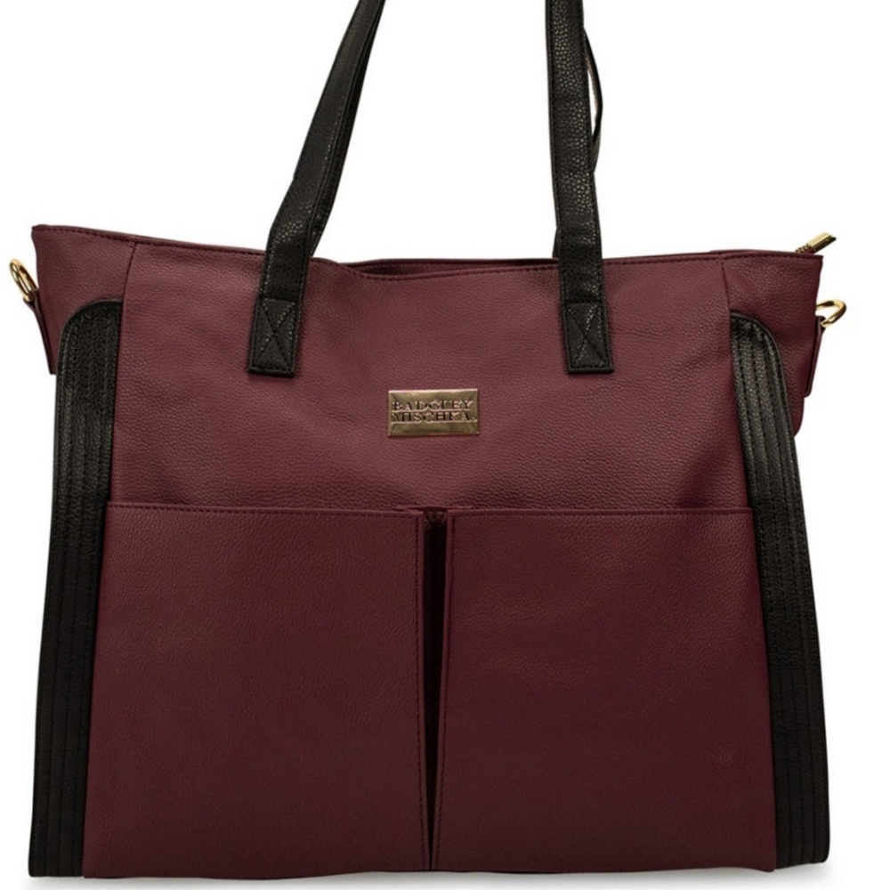 Badgley Mischka weekender rose travel bag